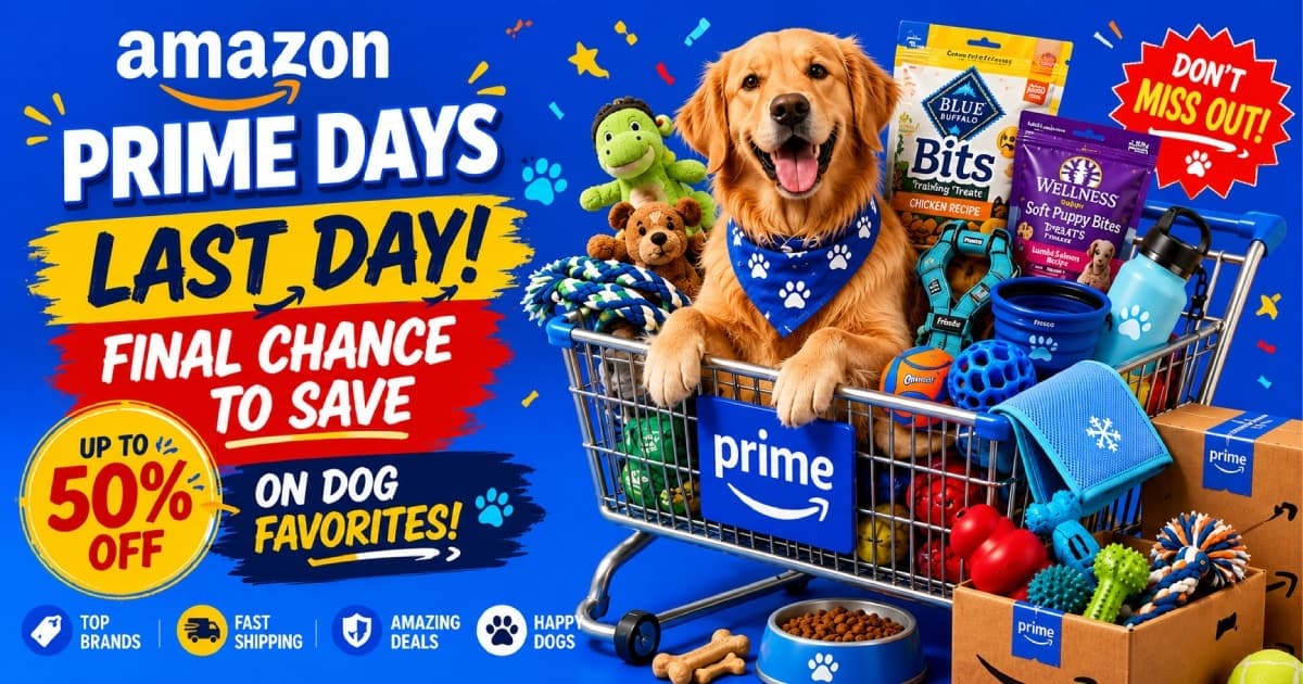 Ostatnia szansa na okazje dla psów z Amazon Prime Day 2026