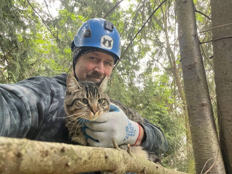 Canopy Cat Rescue: Zespół ratujący koty z drzew w stanie Waszyngton